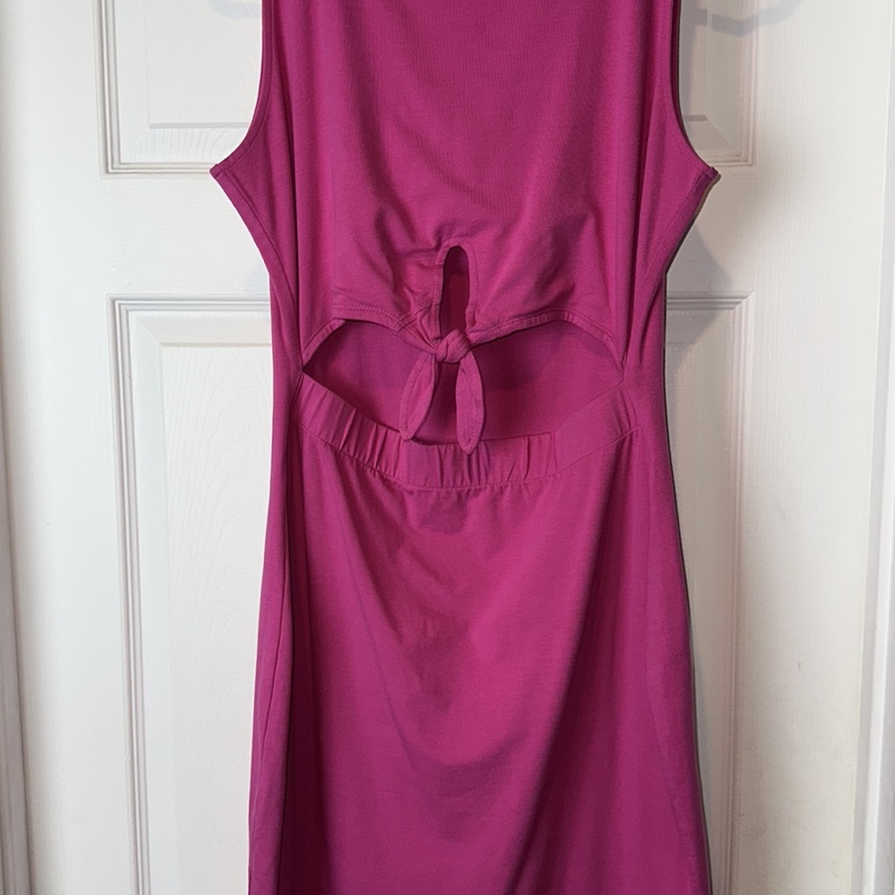 🦋🦋BUFFALO DAVID BITTON FAUX TWO PIECES PINK COTTON DRESS🦋🦋 - Picture 9 of 14